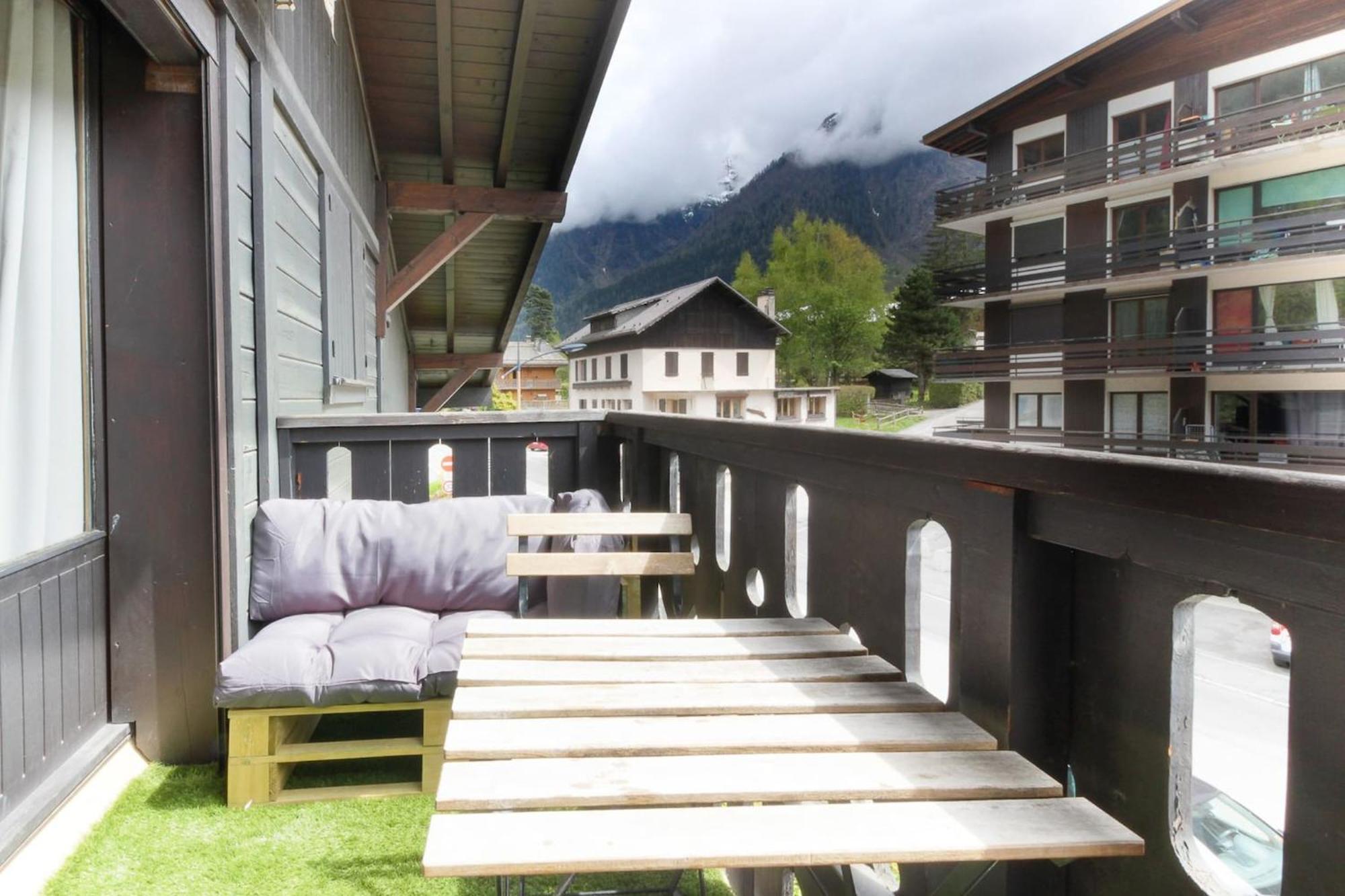 Les Dryades - Renove - Balcon Avec Vue Mt Blanc Les Houches Dış mekan fotoğraf